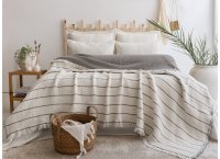 Муслиновое покрывало Saheser - Sante Grey (Turkey), 160 х 240 см